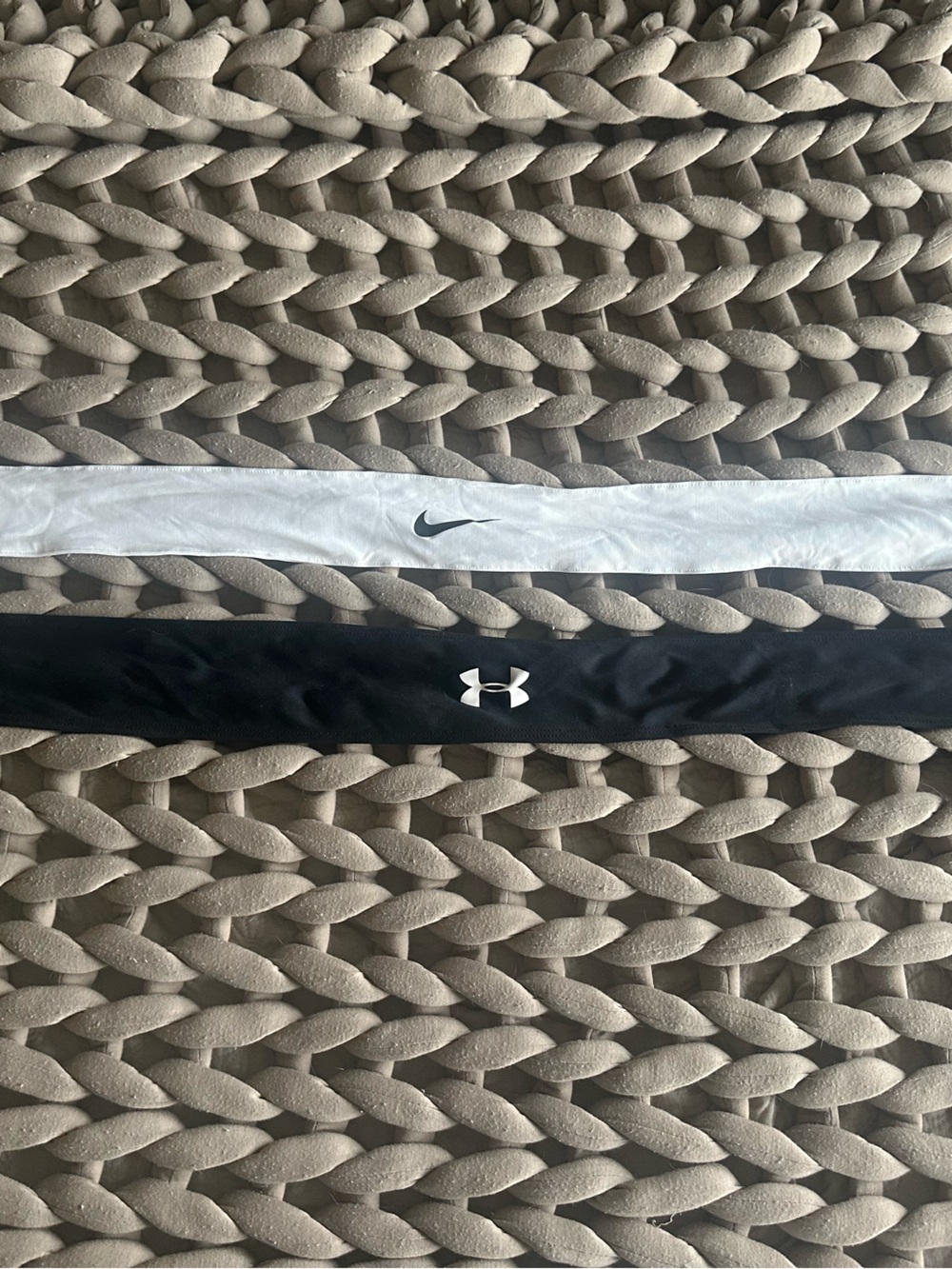 Under Armour & Nike Athletic Headbands - Black and White